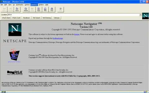O Netscape Navigator 2