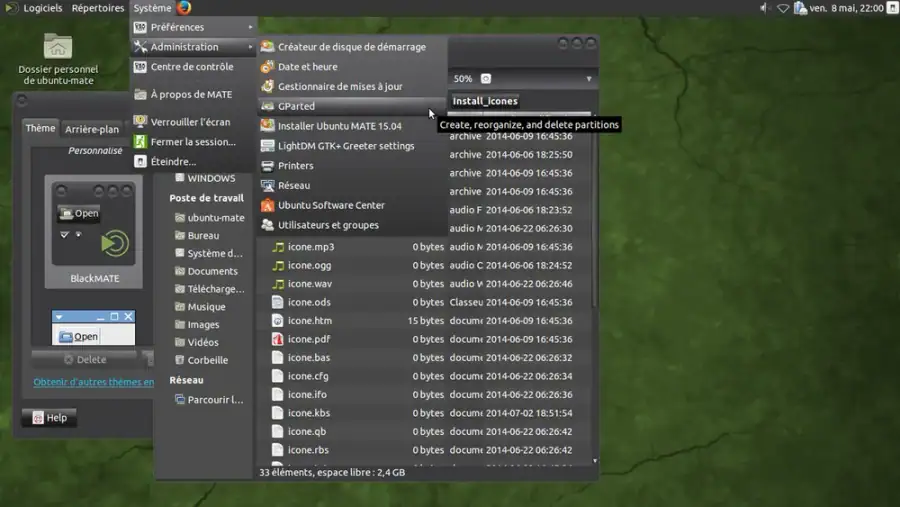 Ambiente de trabalho Ubuntu MATE