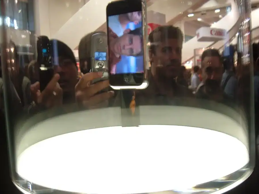 O primeiro iPhone, na Macworld 2007